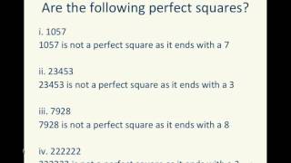 Math :: NCERT :: Class 8 :: Ch 6 Square and Square Roots :: Page 90 Try These Math :: NCERT :: Class 8 :: Ch 6 Square and Square Roots :: Page 90 Try These