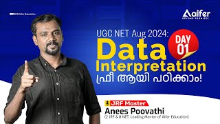 Data Interpretation ഫ്രീ ആയി പഠിക്കാം Day - 1 | UGC NET/JRF/PhD August 2024 | Aifer Education