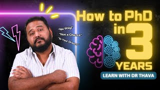 Strategy to Complete PhD in 3 Years!