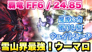 【FFRK】FF6 覇竜 24.85 魔導の力借りし扉 ウーマロ編成 ウェイトモード FFレコードキーパー