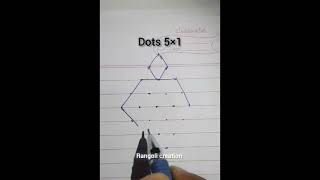 ठिपक्यांची रांगोळी क्रमांक १०#viral #Rangoli creation