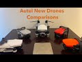 Autel New Drones Comparison - Weight/Battery/Sensor/RC