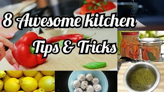 വളരെയധികം പ്രയോജനകരമായ 8 കിച്ചൻ ടിപ്‌സുകൾ. Easy kitchen tricks and tips.