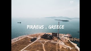 Piraeus , Greece - 4K Drone video