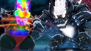 Bowser's Fury - Special Giga Fury Bowser & Rainbow Fury Bowser Boss Fight 4K60FPS