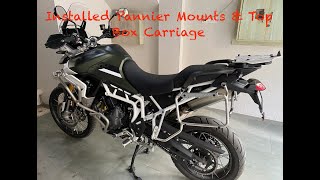 Installing Pannier Mounts & Top Box Carriage | Triumph Tiger 900 Rally Pro | DIY (Do It Yourself)