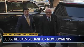 Judge blasts Giuliani for 'additional defamatory' remarks