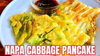 CRISPY & JUICY KOREAN Napa Cabbage Pancake (Baechujeon) [배추전]