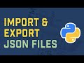 Import And Export Data To A JSON File In Python