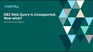 Sequel | DB2 Web Query is Unsupported. Now What?