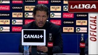 Rueda de Prensa de Simeone tras el Real Sociedad (1-2) Atlético de Madrid - HD