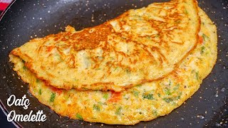 Oats Omelette | Weight Loss Food | Healthy Breakfast Recipe | Oats Omlet recipe