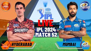 Live: MI vs SRH Live, Match 55, Mumbai | Hyderabad vs Mumbai Live Match Today | Ipl 2024 Live