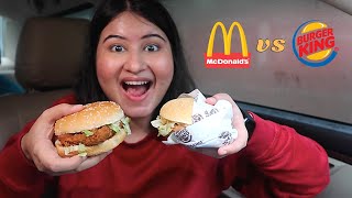 McDonald's vs Burger King 🍔🔥 Taste Test | Which one is better? | #DriveThruWithG