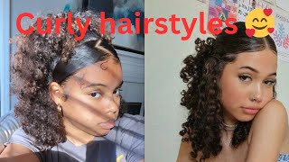 Curly hairstyles inspo compilation 🥰|pt 1