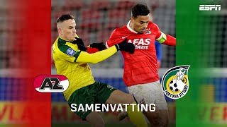 Samenvatting AZ - Fortuna Sittard | AZ jaagt op subtop, Flemming steunt amateursport ⚠️ | Eredivisie