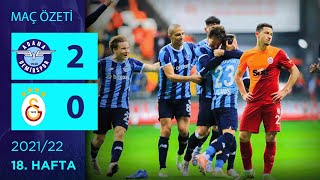 ÖZET: Adana Demirspor 2-0 Galatasaray | 18. Hafta - 2021/22