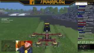 Twitch Stream: Farming Simulator 15 PC Volcano Island Part 1 3/28/15