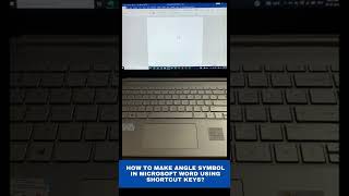 How To Create An Angle Symbol In Microsoft Word With A Shortcut Key