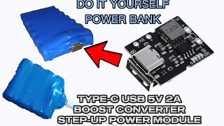 type-c powerbank USB 5v 2A boost converter | diy powerbank fast charger | paano gumawa ng power bank