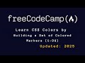 freeCodeCamp - Learn CSS Colors by Building a Set of Colored Markers