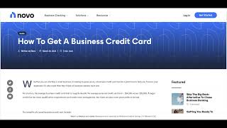 🔥 Novo Business Credit Card Review: A Simple and Transparent Credit Solution for Entrepreneurs