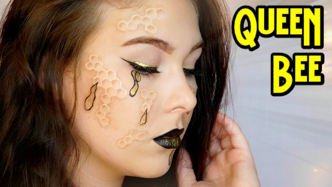 Queen Bee Diy Halloween Makeup Tutorial Youtube
