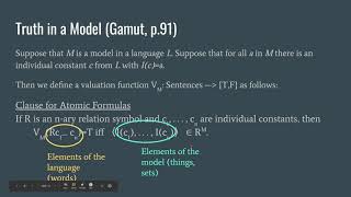 Semantics of Predicate Logic (Part 1/2)