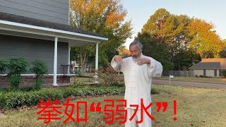 太极拳，拳如“弱水”！心高气傲害莫大焉！中国传统武术太极、形意、八卦三大内家拳之首的太极的魅力