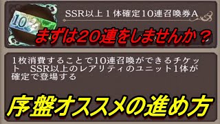 【FFBE幻影戦争】ストーリーを始める前にみてほしい！！まずは２０連ガチャで戦力の補強を！！序盤オススメの育成方法！！【WAR OF THE　VISIONS　FFBE幻影戦争】