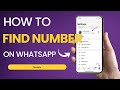 How to Find MY WhatsApp Number