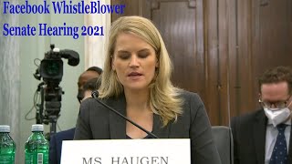 Facebook Whistleblower Senet Hearing Complete 2021 | Facebook Whistleblower Testifies at Senate  |