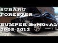 How to remove FRONT bumper Subaru Forester 2008-2013