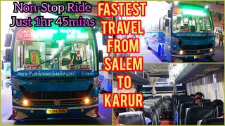 🚌TNSTC எகானமி ஏசி டிராவல் VLOG!!! சேலம் முதல் கரூர் வரை | டைமிங்கில் பெஸ்ட் | நவீன் குமார்