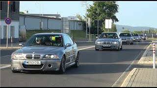 45+ BMW E46 M3 CSL Convoy at the Nürburgring