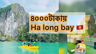 হা লং বে এর বেস্ট ক্রুজ ভ্রমন মাএ ৪০০০ টাকায় । Ha Long bay Hanoi Vietnam 🇻🇳