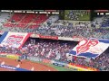 20161009ルヴァンカップ準決勝 横浜fマリノスゴール裏 ビッグフラッグと「プライドにかけて」