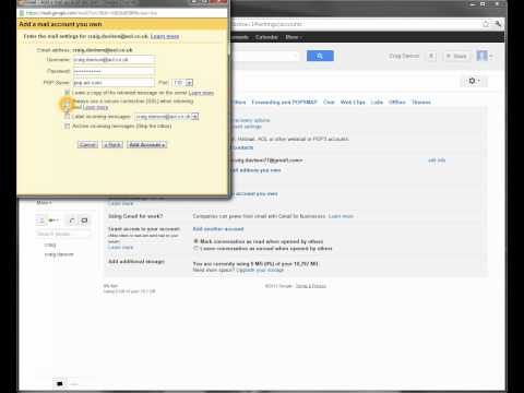 Setting up Gmail to send & receive mail from an AOL Setting up Gmail to send & receive mail from an AOL