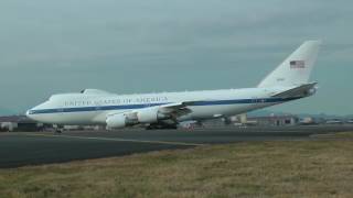 横田基地Boeing E-4B Night Watch 着陸 yokota USAF