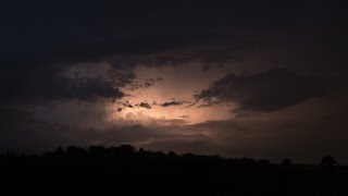 Blitzintensives Abendgewitter