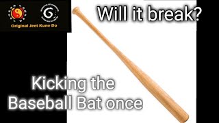 Side Kicking  A Baseball Bat - Jeet Kune Do