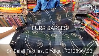 வந்து விட்டது🤩FURR ஜாய்ன்ட் சாரீஸ் 360rs மிஸ் பண்ணிடாதீங்க|180|02-10-2023 #jointsarees #saree