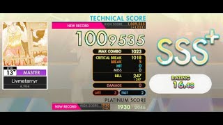 [オンゲキ] a_hisa - Livmetarryr (Master Lv. 13+) ABFB SSS+ Rank【手元付き】