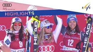 Highlights | Lara Gut back to form in Val d'Isere SuperG | FIS Alpine