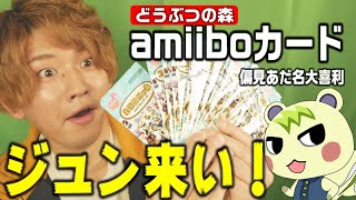 【あつ森】神引き！アミーボ開封！そして偏見あだ名大喜利！【amiiboカード】【どうぶつの森】