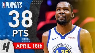 Kevin Durant Full Game 3 Highlights vs Clippers 2019 NBA Playoffs - 38 Points in 3 Qtrs!