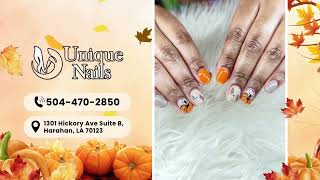 🍁 Fall in Love with Autumn Nails at Unique Nails Spa – Harahan’s Most Beautiful Seasonal Designs 🍂