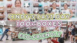 STUDIO VLOG #29 📦 100+ BOXES CAME + Cindy's Last Day + Eco Friendly Packaging Small Business ♻️