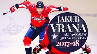 Jakub Vrana All (13) Goals \u0026 (3) Playoff Goals 2017-18 | Capitals Highlights