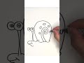 DRAWING FOR KIDS - How to draw Gary the Snail | SpongeBob #shorts